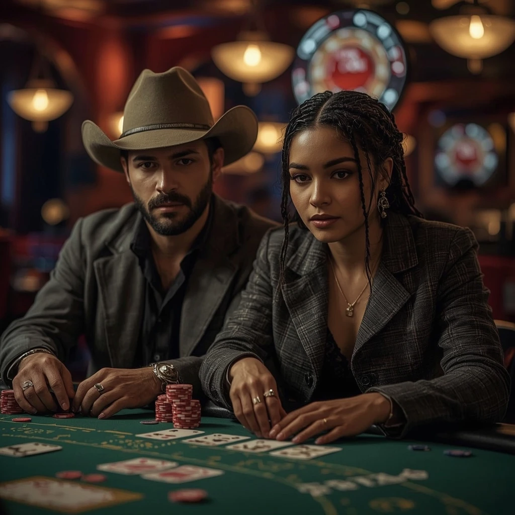 photo de deux joueurs de poker HighflyBet Casino